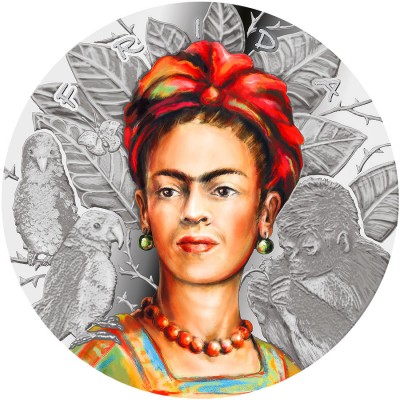 Republic of Cameroon FRIDA KAHLO THE LEGENDARY WOMAN 1000 Francs Silver coin High relief 2019 Proof 1 oz